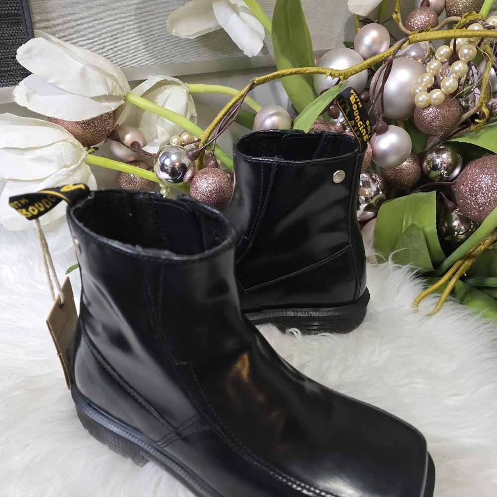 Dr.Martens Durrow Zip Black Boots womens Shoes Size5Color:black New - Picture 4 of 6